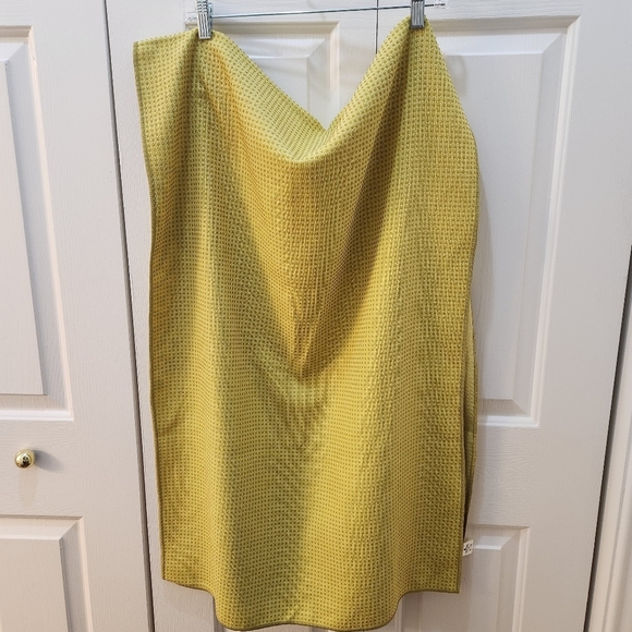 Marrakesh Collection Yoga Towel NWOT Chartreuse with Gray 24"x68" - Picture 7 of 11